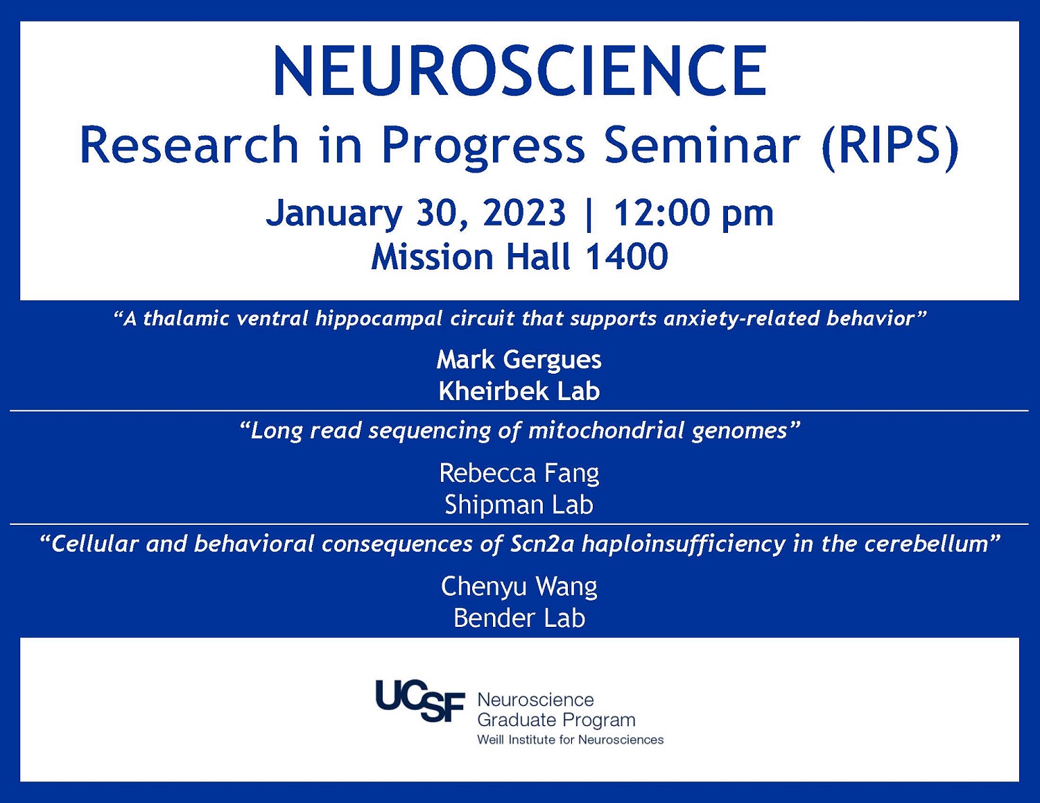 Neuroscience RIPS Neuroscience Graduate Program